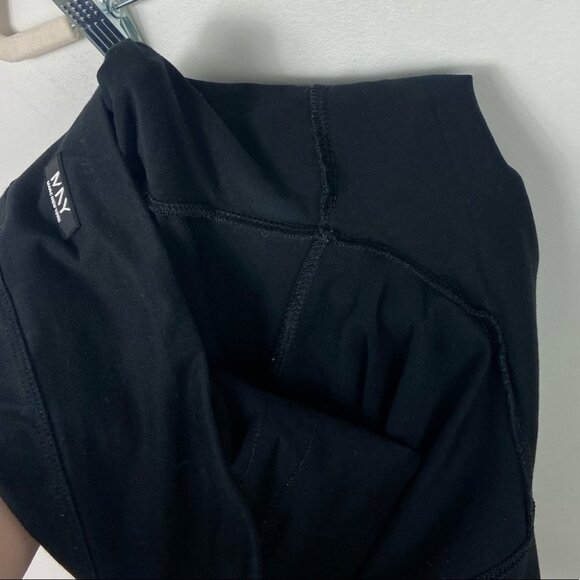 Marc New York Performance 7/8 Black White Leggings Size Large Stripe Yoga Pants - Picture 10 of 14